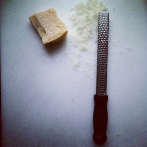 micro grater with parmesan